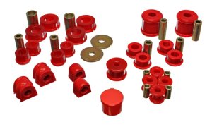 Subaru Impreza Bushing Kit - Front and Rear - Energy Suspension - Hyper-Flex - Red - `02-`06